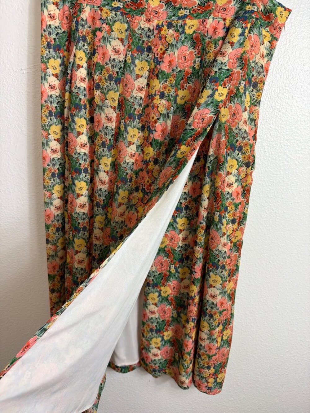 NWT Sézane Alicia Skirt Jardin Pastel Floral Print FR 46 /US 14 High Waist - Picture 10 of 16